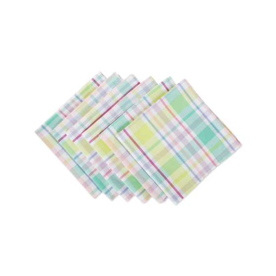 Spring Plaid Napkin, Set of 6