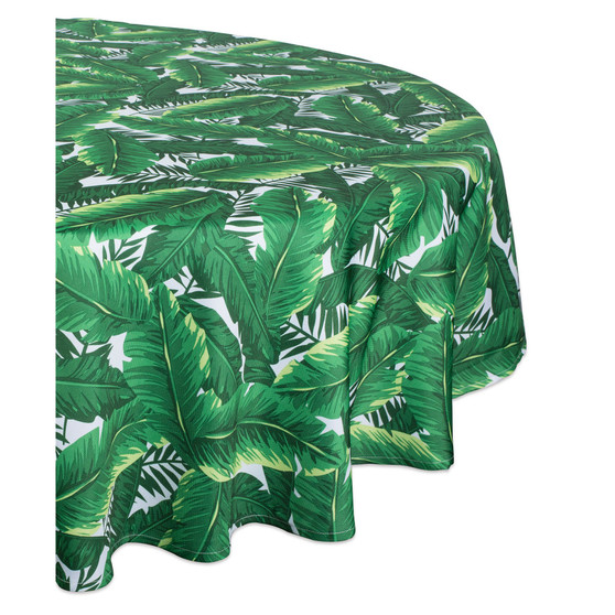 Banana Leaf Outdoor Tablecloth 60" Round