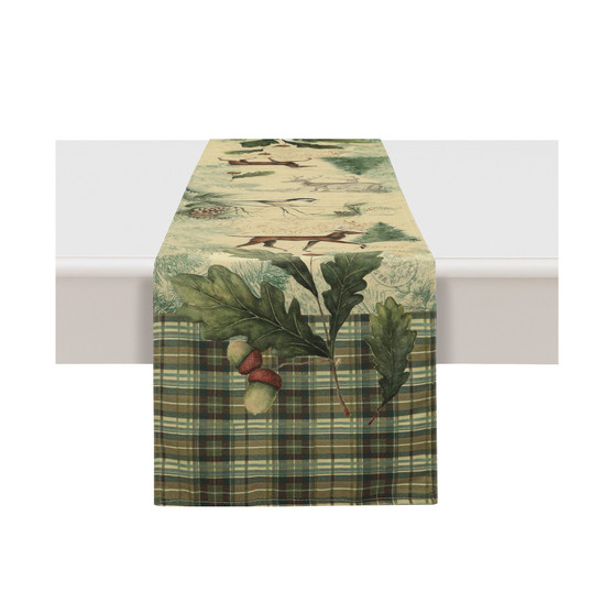 Woodland Forest Table Runner - 13" x 90"