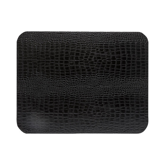Club Collection Artificial Leather Rectangular Placemat