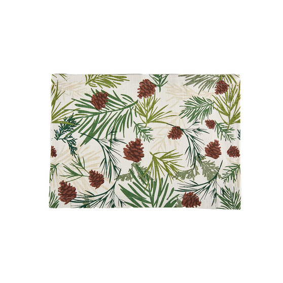 Pinecone Sprig Placemat Set, 4 Piece