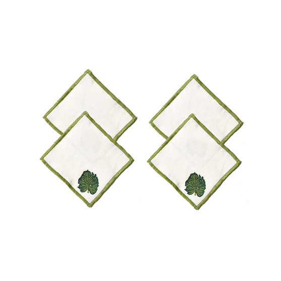 Palm Cocktail Napkins, Set of 4