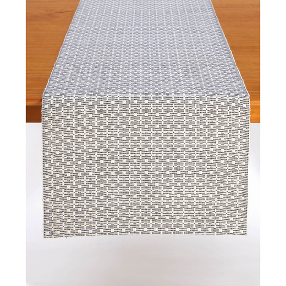 Cross Weave-Slate Table Runner, 72" x 14"