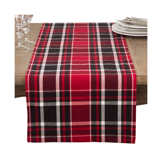 Jarret Collection Classic Plaid Design Cotton Table Runner