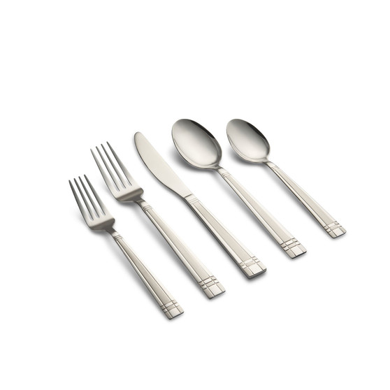 Axis Sand 20 Piece Stainless Steel Flatware Set, Service for 4