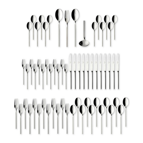 Flatware 18/10, New Wave 64 Piece Set