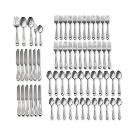 Satin Lewin 65-Pc Set, Service for 12