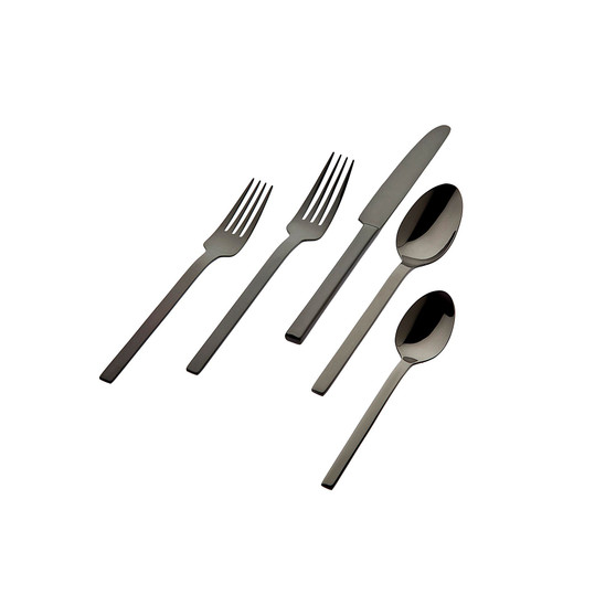 18/0 Atlas Mirro black 20-PC Flatware Set, Service for 4