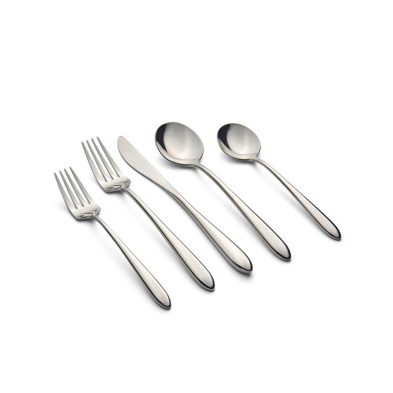 Radin Mirror 20 Piece 18/10 Stainless Steel Flatware Set, Service for 4