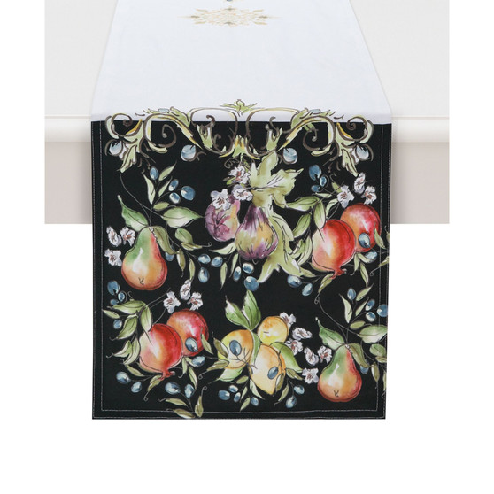 Tuscan Fruit Sketch Runner, 13" x 72"