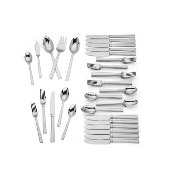 Bratton  65-PC Flatware Set, Service for 12