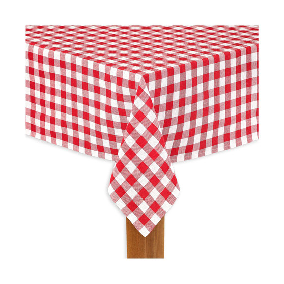 Buffalo Check Red 100% Cotton Table Cloth for Any Table 52"X70"