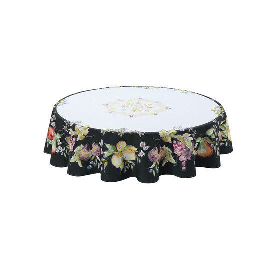 Tuscan Fruit Sketch 70" Round Tablecloth