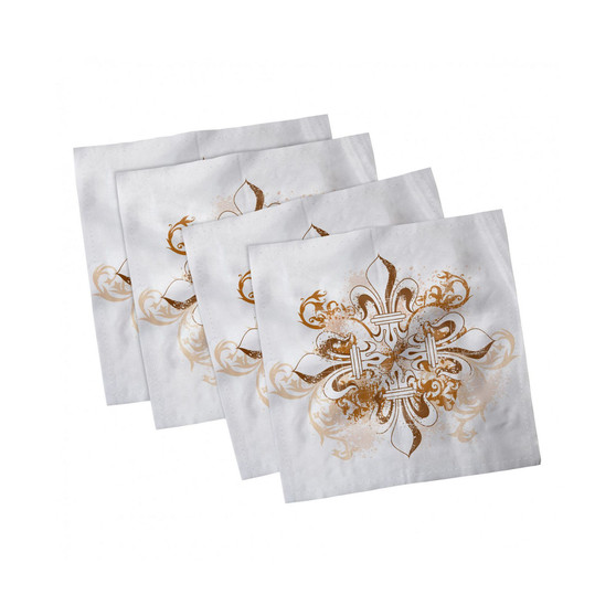 Fleur De Lis Set of 4 Napkins, 12" x 12"