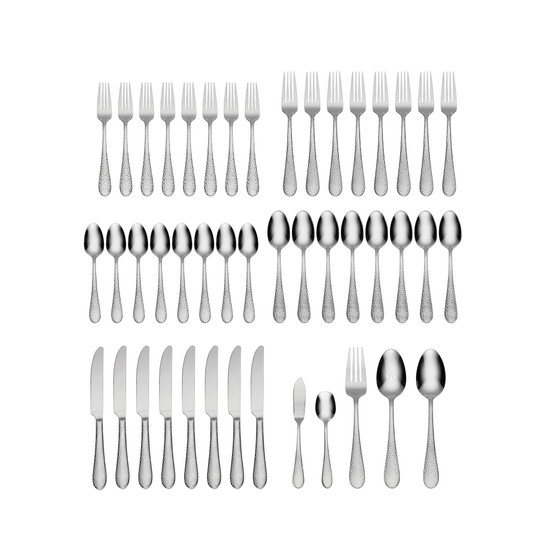 Tibet 45-PC Flatware Set, Service for 8