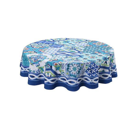 Callisto Tiles 70" Round Tablecloth