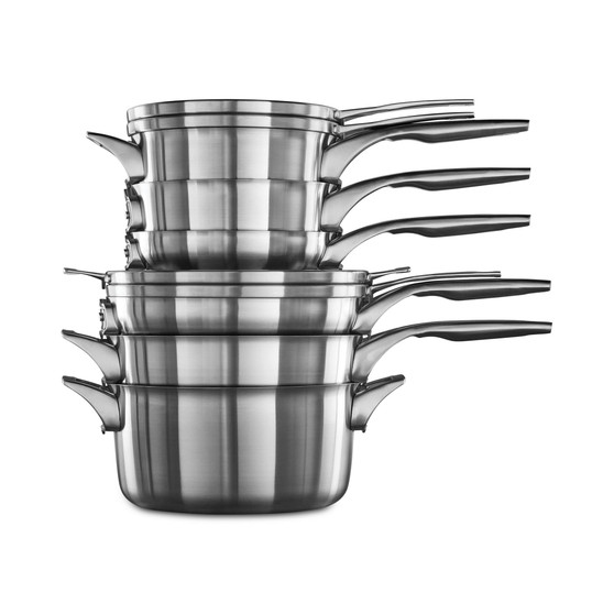 Premier 10-Pc. Space-Saving Stainless Steel Cookware Set