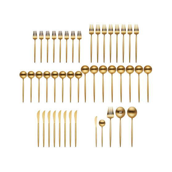 Skandia Zephyr Satin 45 Piece Flatware Set