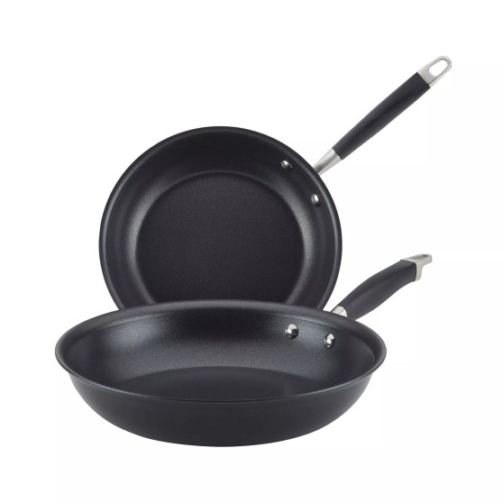 Advanced Home Hard-Anodized Nonstick Skillet Set, 2 Piece
