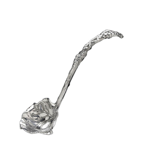 Designs Aluminum Long Grape Pattern Punch, Soup Ladle