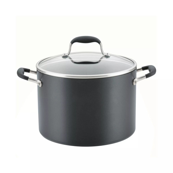 Advanced Home Hard-Anodized Nonstick 10-Qt. Wide Stockpot