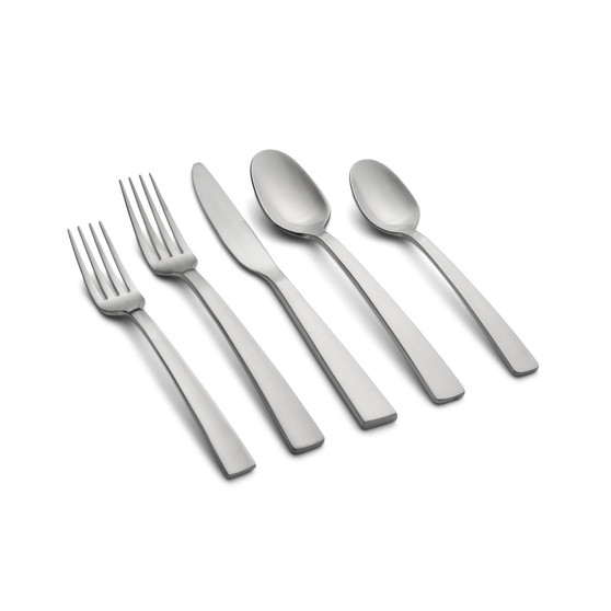 Rhyme Mirror With Satin Handles Flatware Set, 20 Piece