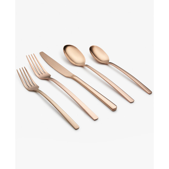 Beacon Copper Mirror 20-Piece Flatware Set, Service for 4