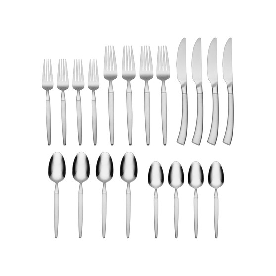 Adjacent 20 Piece Everyday Flatware Set, Service For 4