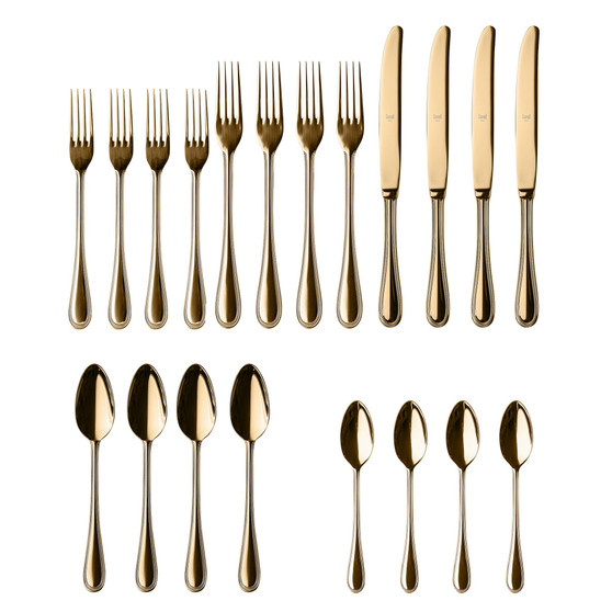 Perla Oro Flatware Set, 20 Piece