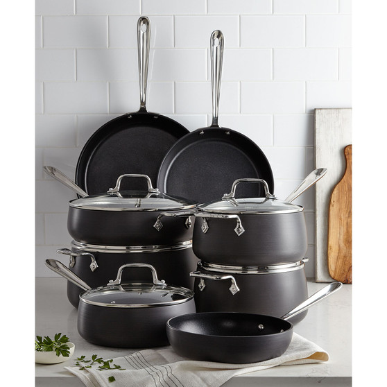 Hard-Anodized Cookware Set, 13 Piece