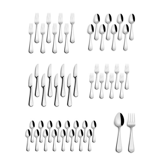 Penthouse 50 Piece Flatware Set, Service for 8