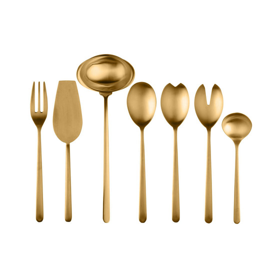 Linea Ice Oro Full Serving Set, 7 Piece