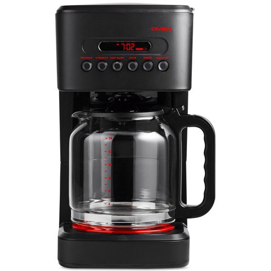 CRUXGG 14-Cup Programmable Glass Carafe Coffeemaker