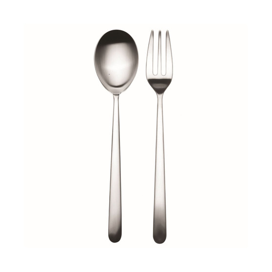 Serving Fork and Spoon Linea Cutlery, Set of 2