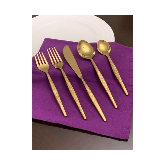 Flatware Gold 5 Piece Place Setting