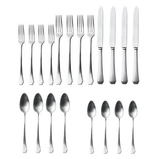 Moretto Ice Flatware Set, 20 Piece