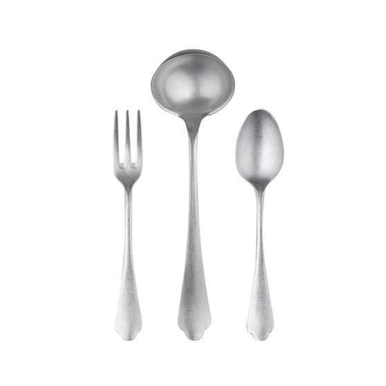 Serving Set Fork Spoon and Ladle Dolce Vita Flatware Set, Set of 3