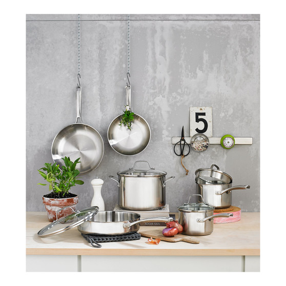 Classic Stainless Steel 10-Pc. Cookware Set