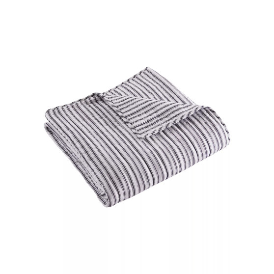 Home Tobago Stripe Quilted Reversible Throw, 50" x 60"