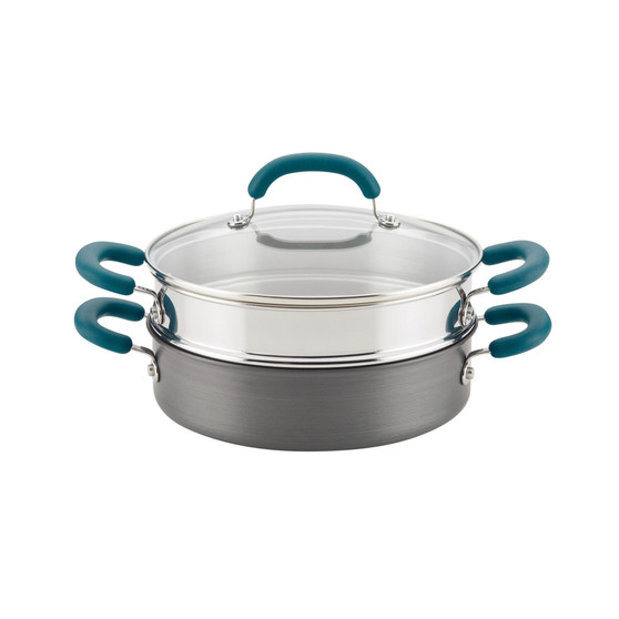 Create Delicious Hard Anodized Aluminum Nonstick 3-Qt. Steam Set