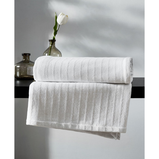 All Over Rib Cotton Reversible Blanket, Full-Queen