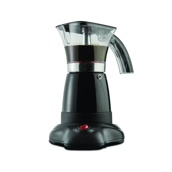 Brentwood Electric 3-6 Cup Moka Espresso Maker in Black