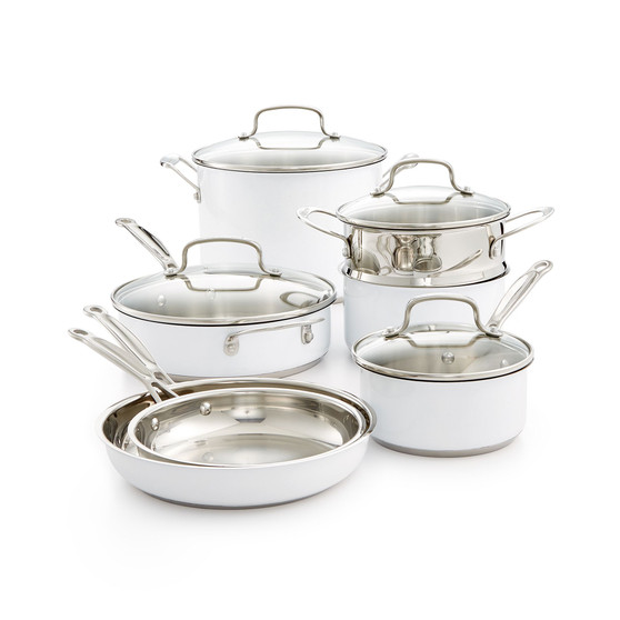 Chef's Classic Stainless Steel Color Series 11-Pc. Cookware Set