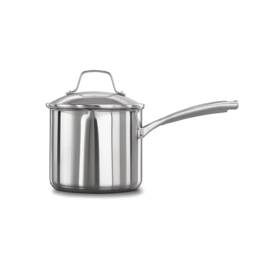 Classic Stainless Steel 3.5 Qt. Covered Saucepan