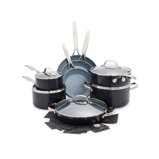 Valencia Pro Ceramic Nonstick 16-Piece Cookware Set