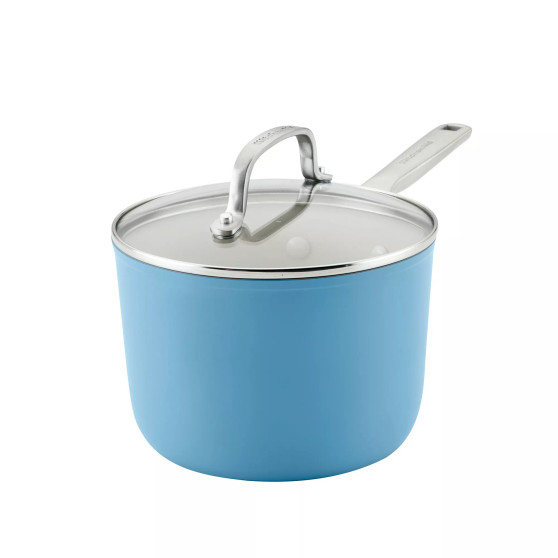 Hard Anodized Ceramic Nonstick 3 Quart Saucepan