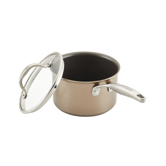 Ascend Hard Anodized Aluminum Non-Stick 3-Quart Saucepan with Lid