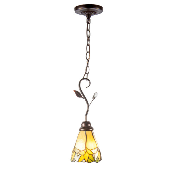 Crystal Leaf Mini Pendant Lamp