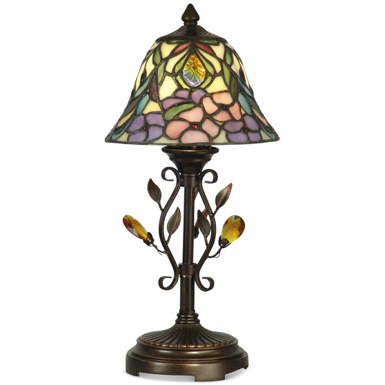 Crystal Peony Accent Table Lamp
