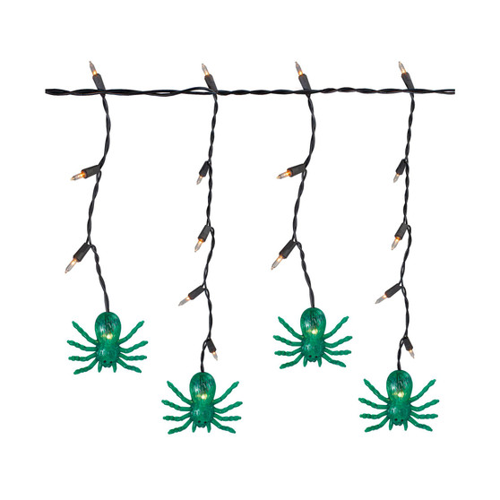 Spider Halloween 35 Piece Icicle Lights with 3' Wire Set